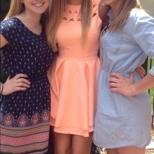 Peach Lulus dress